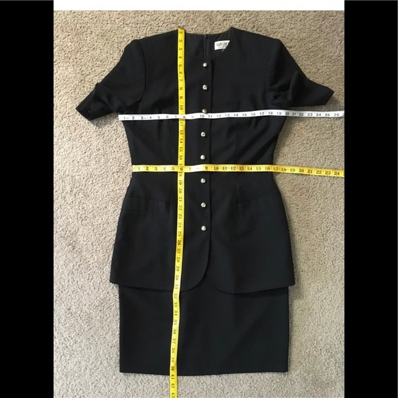 Kasper A.S.L. Midi Suit Dress size 8 Logo Buttons🌟1 Piece workwear classy - Picture 3 of 11